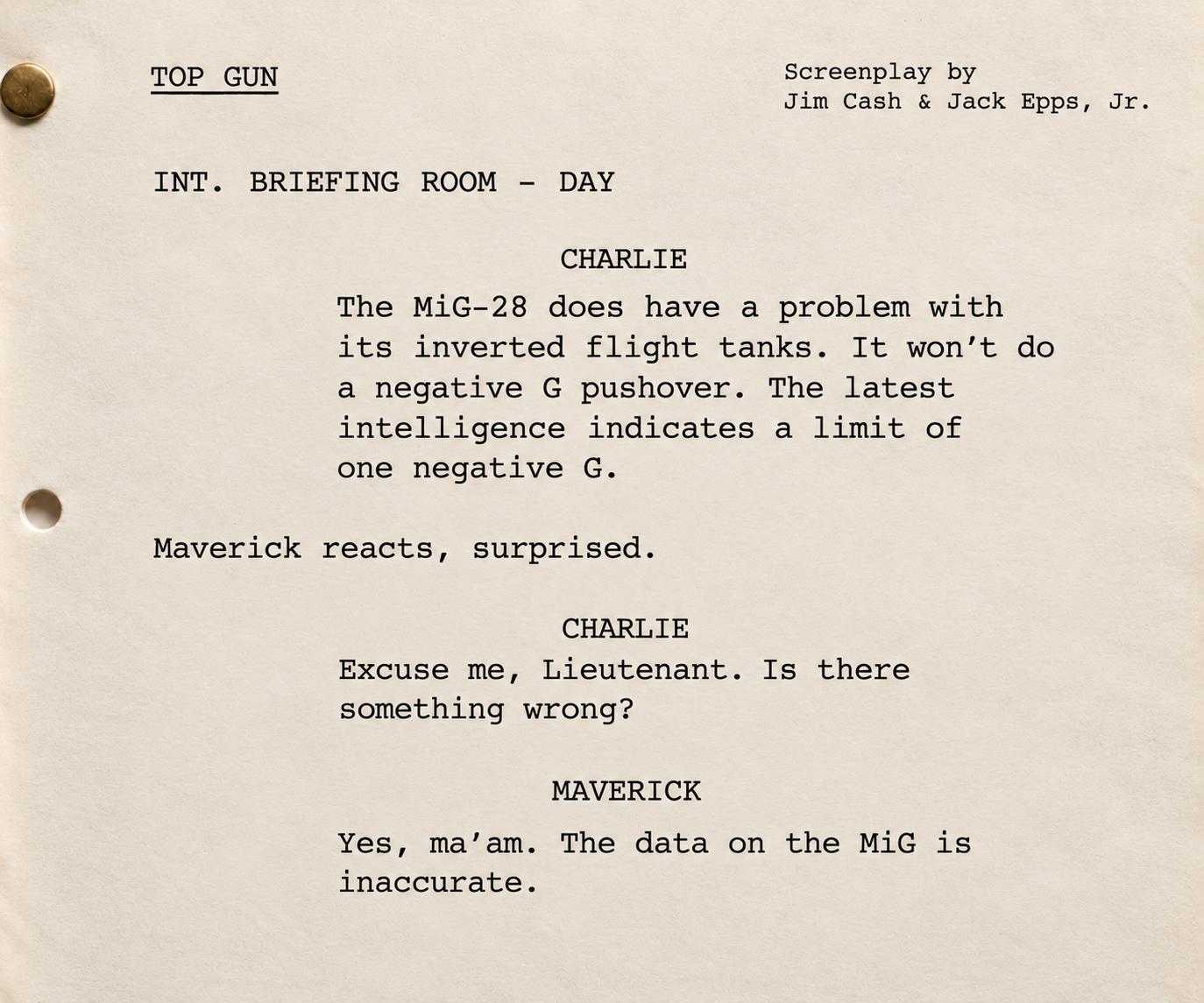 The data on the MiG is inaccurate.